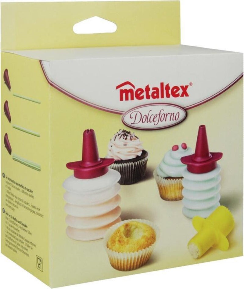 Afbeelding laden in galerijviewer, Metaltex decoratieset dolceforno 9 x 7 cm transparant
