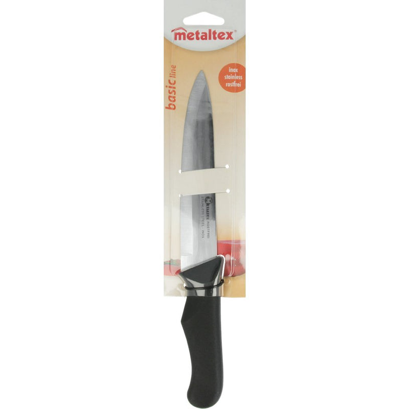 Afbeelding laden in galerijviewer, Metaltex basic line kookmes 28 cm zwart rvs
