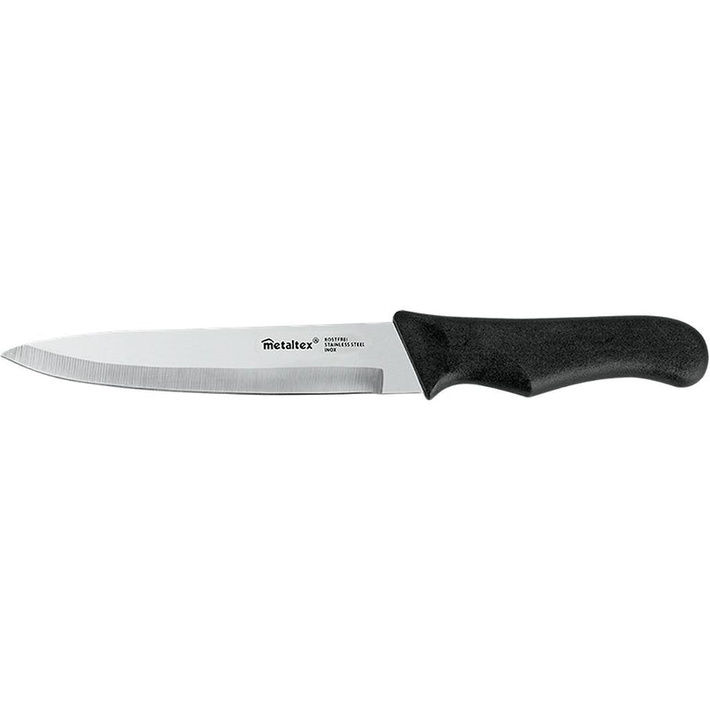 Afbeelding laden in galerijviewer, Metaltex basic line kookmes 28 cm zwart rvs