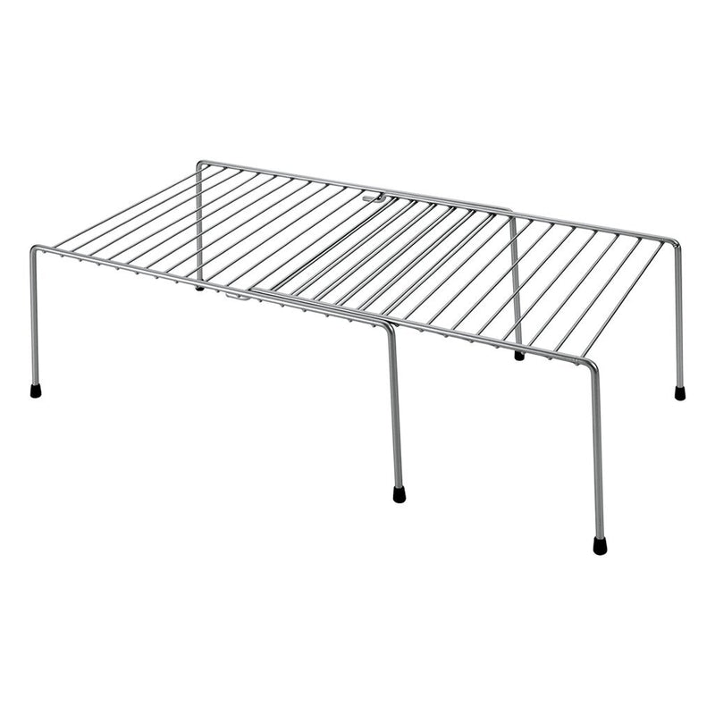 Afbeelding laden in galerijviewer, Metaltex uitschuifbaar rek 24x15x33 57 cm zilver