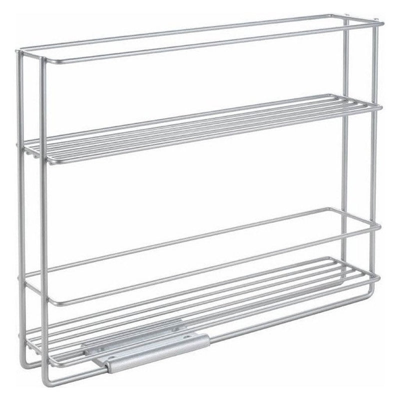 Afbeelding laden in galerijviewer, Metaltex space saver smart kitchen uitschuifbaar kruidenrek 6x28x22 cm zilver