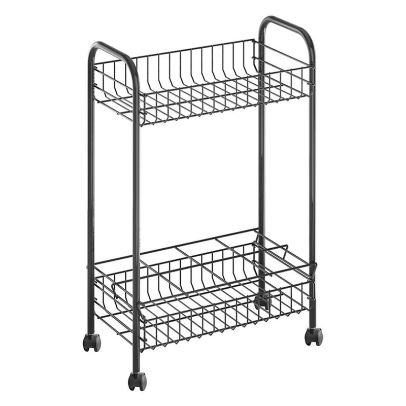 Afbeelding laden in galerijviewer, Metaltex belino lava trolly + flessenhouder 23x41x63 zwart