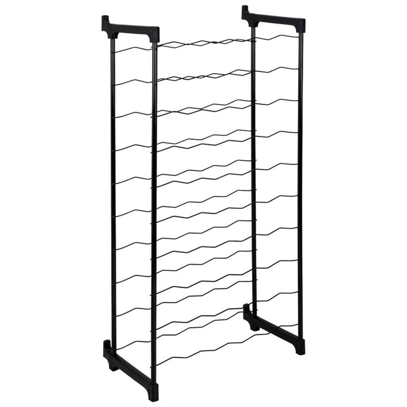 Afbeelding laden in galerijviewer, Tomado-metaltex barbera wijnrek voor 50 flessen 108x50x26 cm zwart