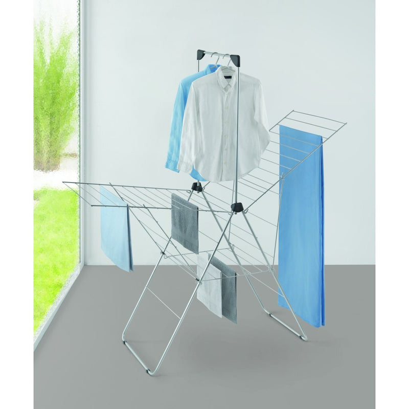 Afbeelding laden in galerijviewer, Metaltex monsoon droogrek 30 m drooglengte zilver