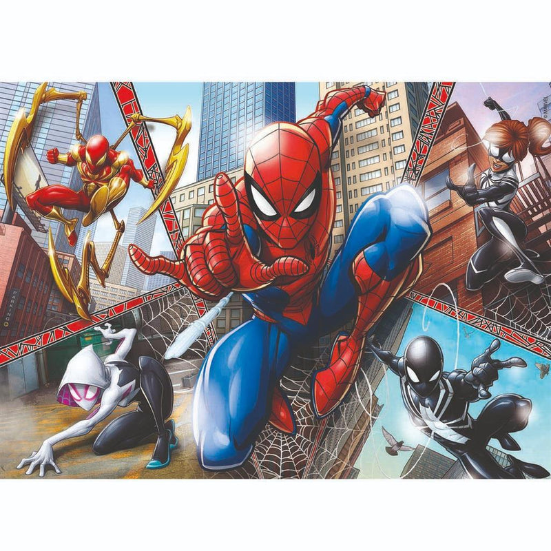 Afbeelding laden in galerijviewer, Clementoni supercolor puzzel spiderman 2x60 stukjes