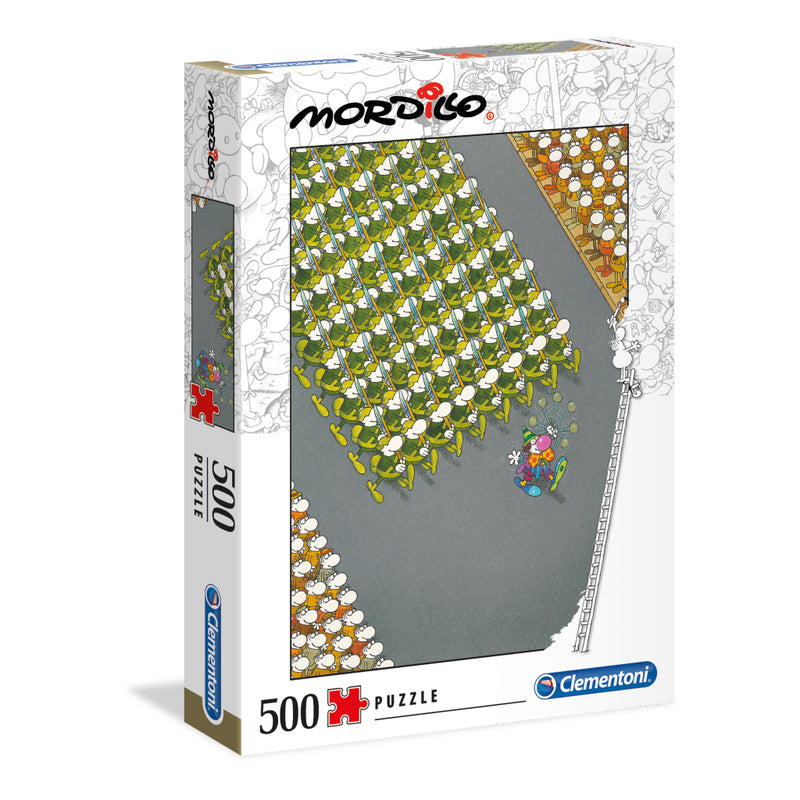 Afbeelding laden in galerijviewer, Clementoni mordillo puzzel the march 500 stukjes