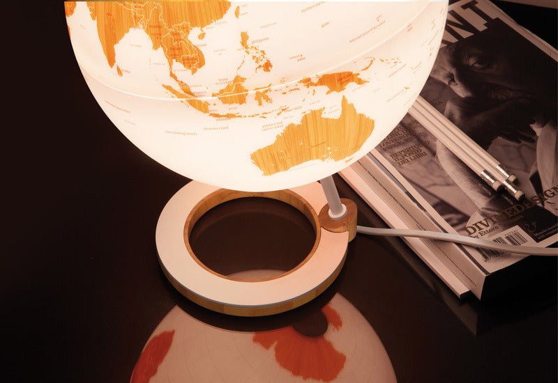 Afbeelding laden in galerijviewer, Atmosphere nr-0324bmbm-gb globe bamboo 25cm diameter bamboe metaal