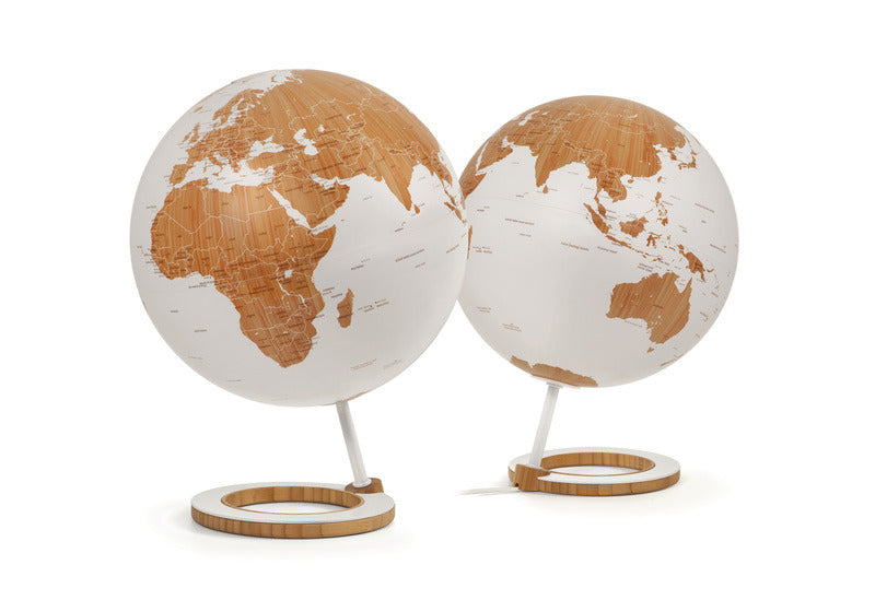 Afbeelding laden in galerijviewer, Atmosphere nr-0324bmbm-gb globe bamboo 25cm diameter bamboe metaal