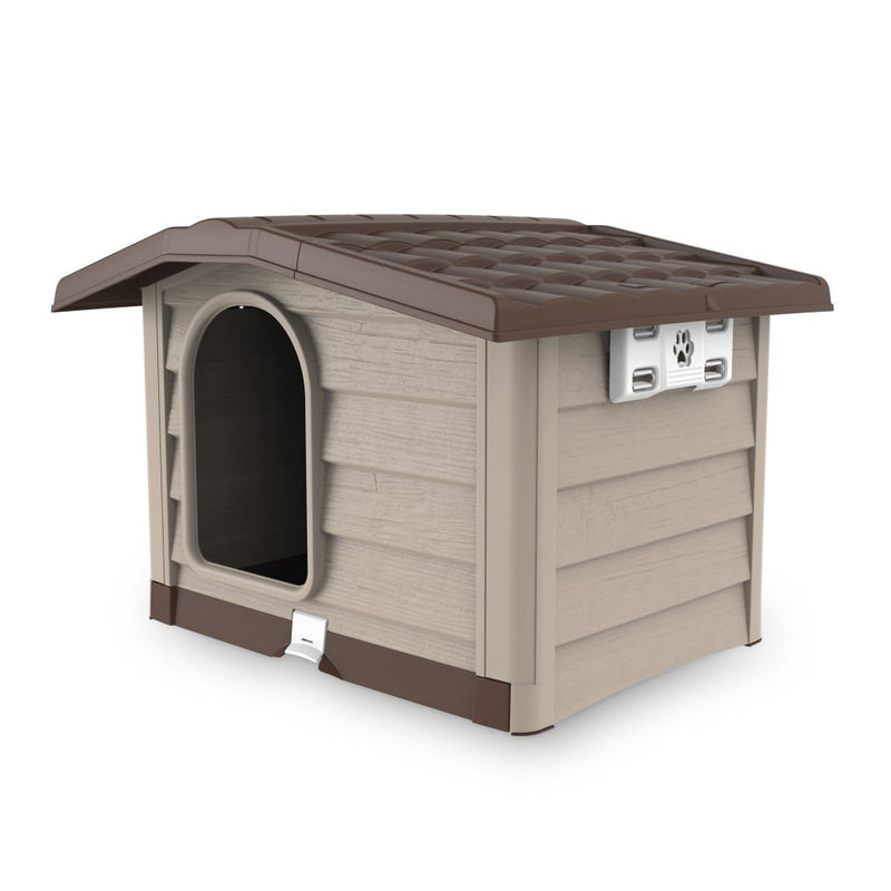 Afbeelding laden in galerijviewer, Bama pet cuccia hondenhok 89x75x62 cm beige taupe