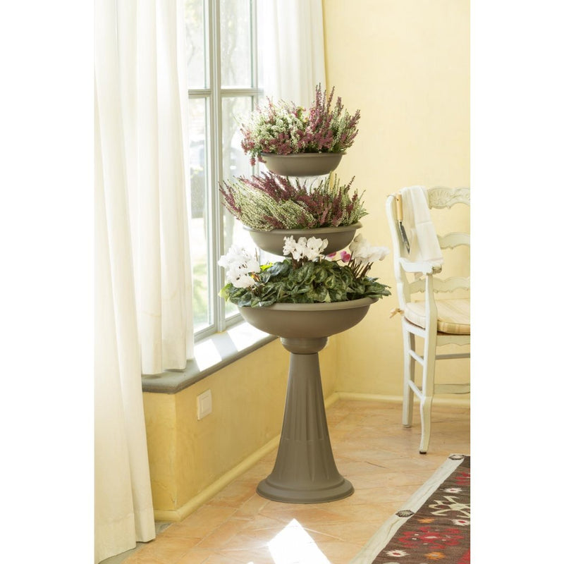 Afbeelding laden in galerijviewer, Bama trevy fioriera plantenbak 50x114 cm taupe