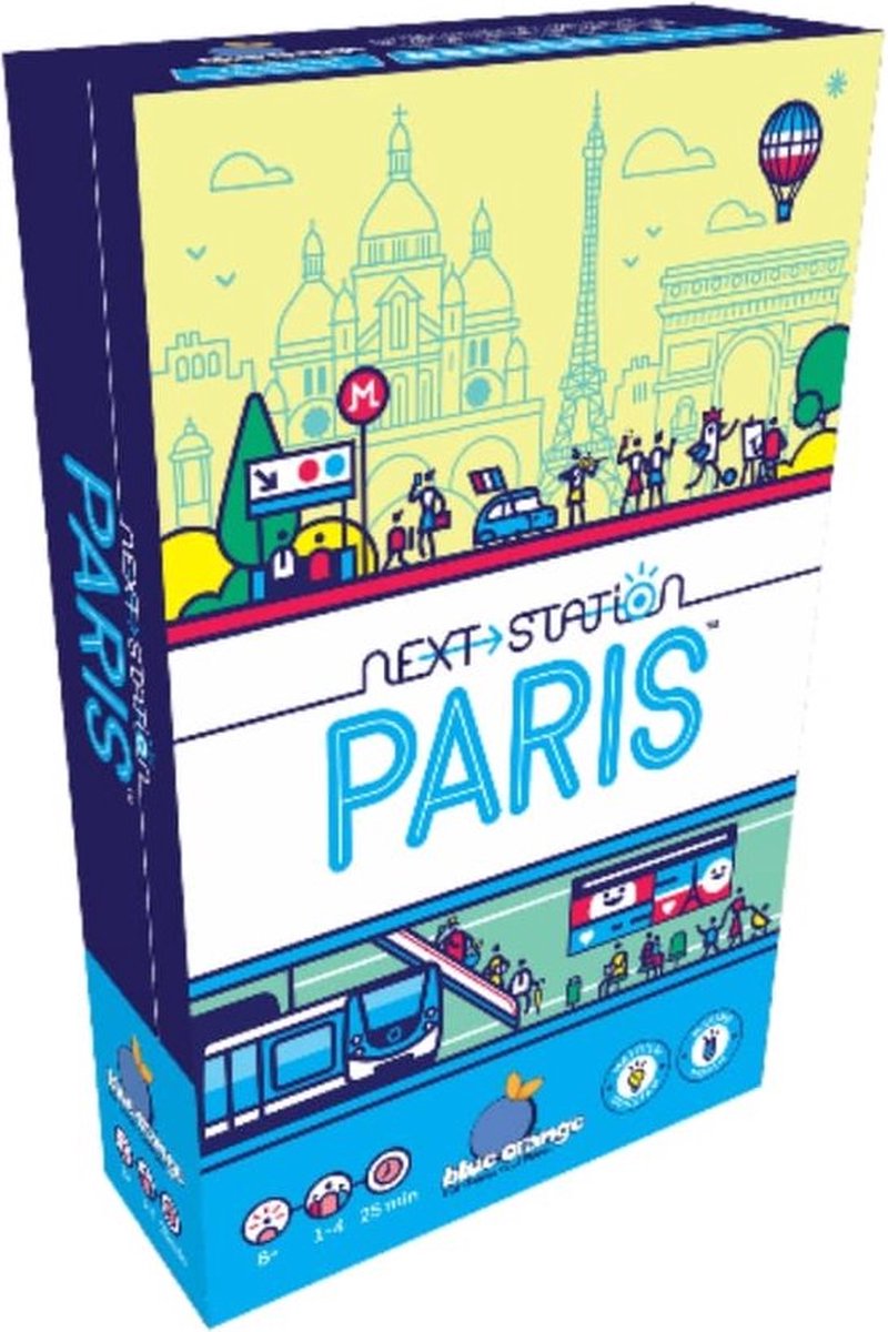 Afbeelding laden in galerijviewer, Geronimo games blue orange gezelschapsspel next station paris
