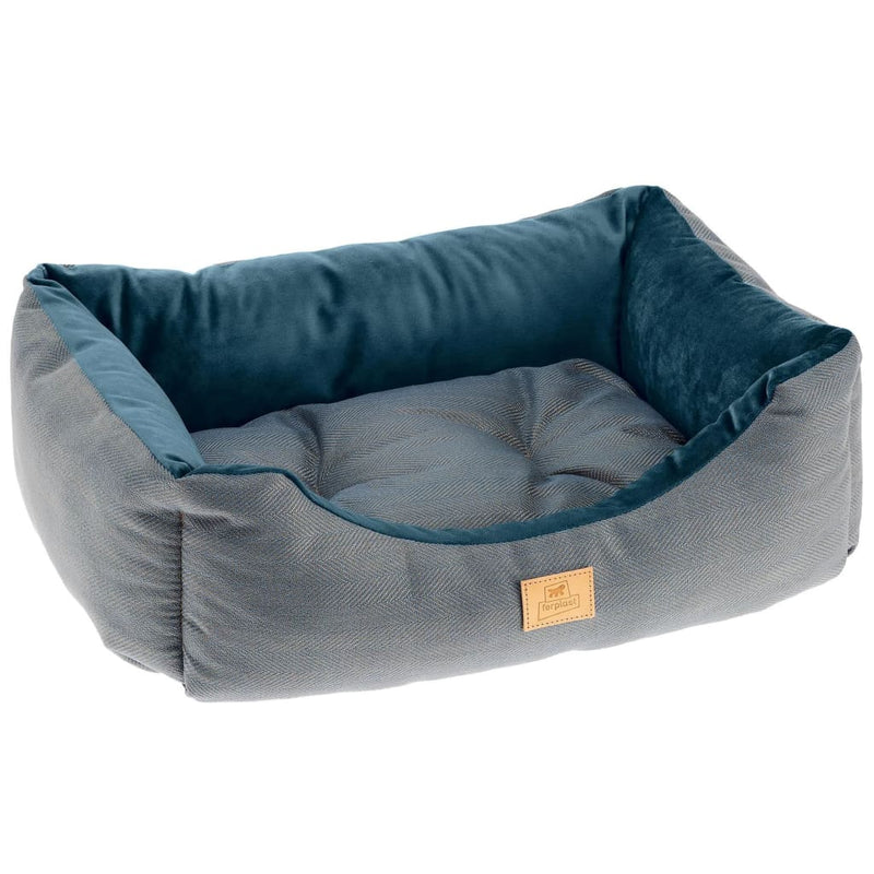 Afbeelding laden in galerijviewer, Ferplast Hondenen kattenbed Chester 80 blauw