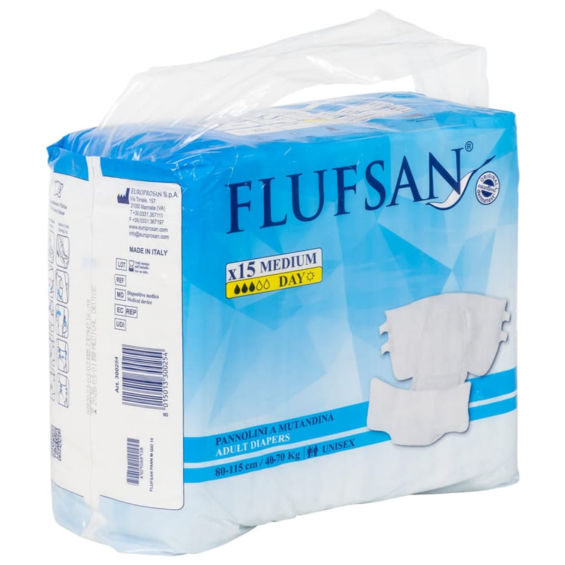 Afbeelding laden in galerijviewer, Vidaxl flufsan incontinentieluier 15 st maat m