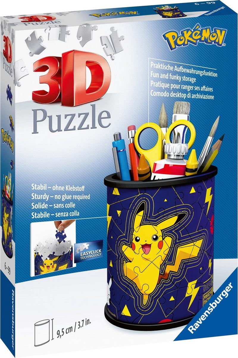 Afbeelding laden in galerijviewer, Pokémon ravensburger 3d puzzel - pennenbak - 54st.