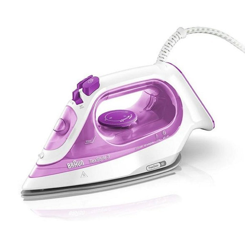 Afbeelding laden in galerijviewer, Braun si3030pu texstyle3 stoomstrijkijzer roze wit