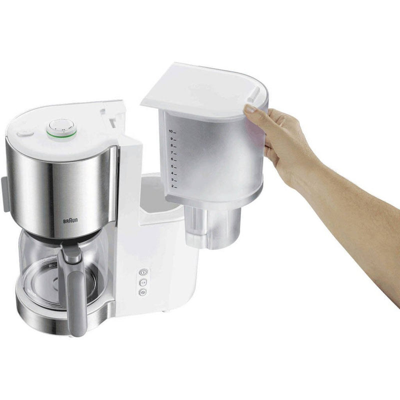 Afbeelding laden in galerijviewer, Braun kf5120wh koffiezetapparaat rvs wit