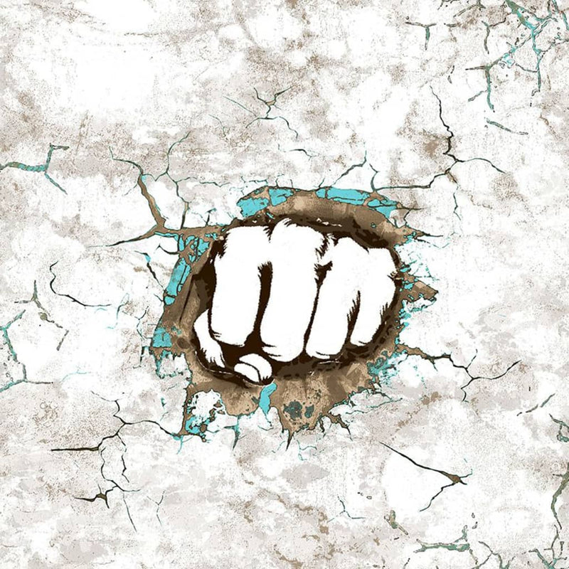 Afbeelding laden in galerijviewer, Noordwand behang friends coffee concrete boxing fist grijs en wit