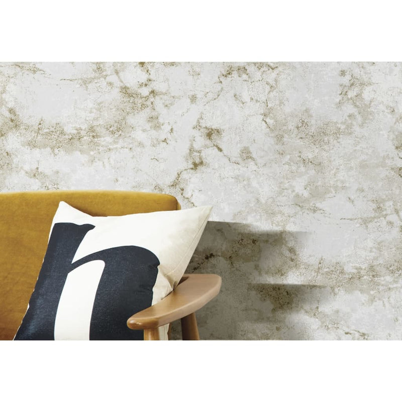 Afbeelding laden in galerijviewer, Noordwand Noordwand Behang Friends Coffee Marble Concrete grijs en metallic