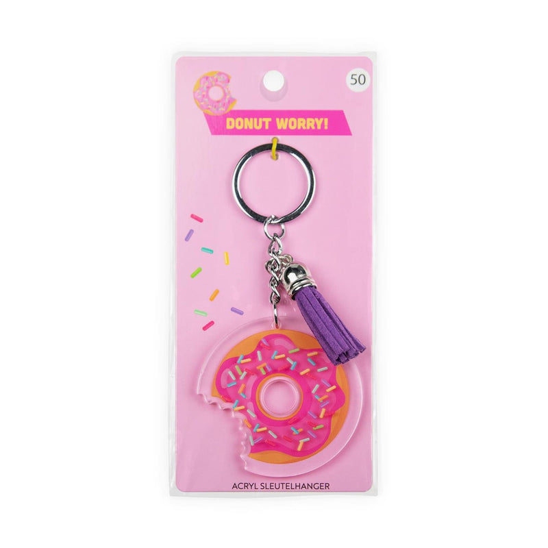 Afbeelding laden in galerijviewer, Paperdreams sleutelhanger- donut acryl 6,5x13,5cm