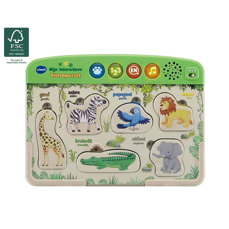 Afbeelding laden in galerijviewer, Vtech mijn interactieve dierenpuzzel (fsc)