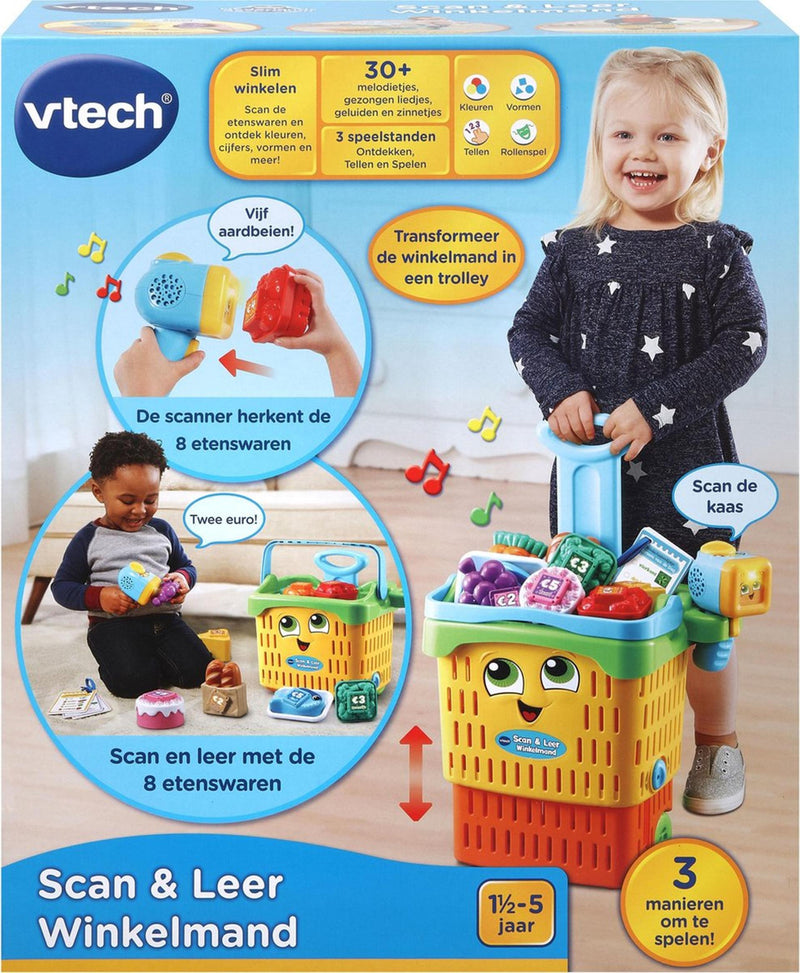 Afbeelding laden in galerijviewer, Vtech scan leer winkelmand