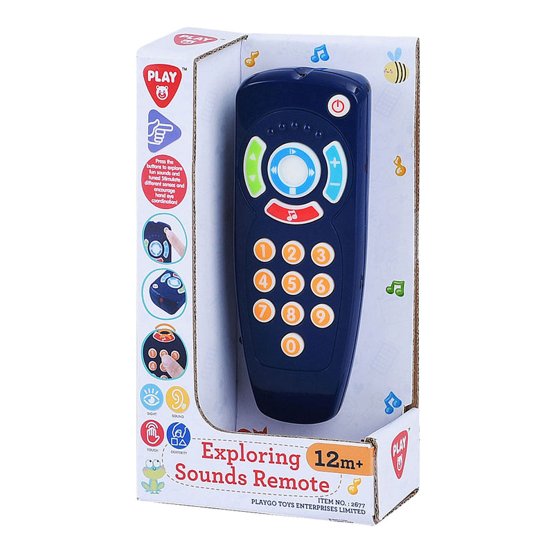 Afbeelding laden in galerijviewer, Eurekakids playgo baby afstandsbediening met geluid blauw