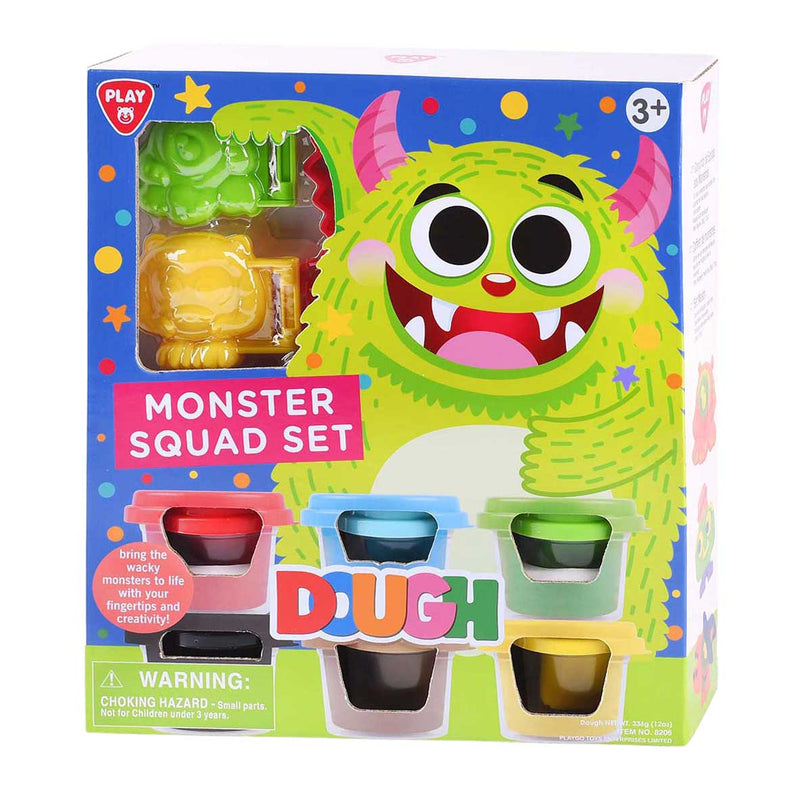 Afbeelding laden in galerijviewer, Playgo monster bende kleiset - 6 kleipotjes