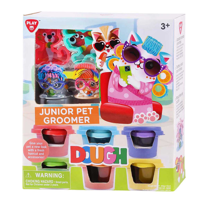 Afbeelding laden in galerijviewer, Playgo junior huisdier trimmer kleiset - 6 kleipotjes