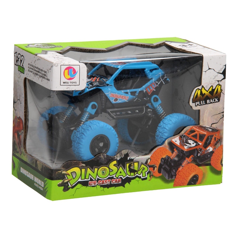 Afbeelding laden in galerijviewer, Die-cast Pull Back Monstertruck Dino, 1:32