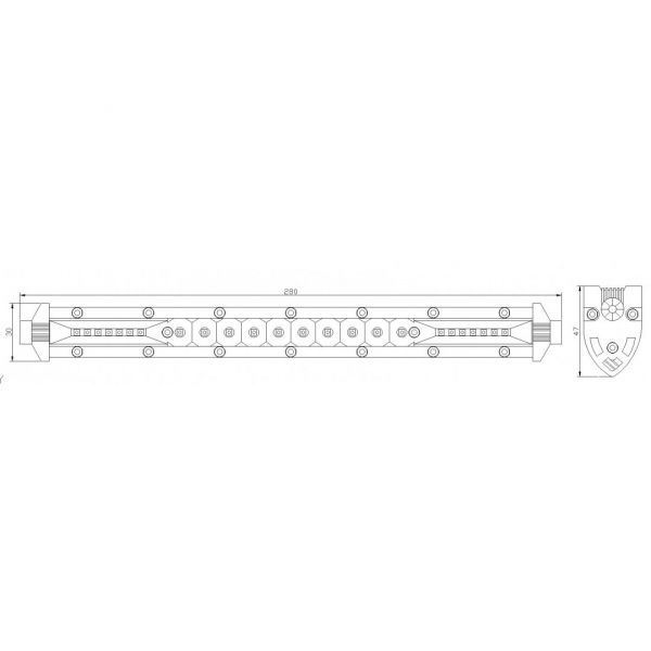 Afbeelding laden in galerijviewer, Werklamp spot flood combi 28 cm.