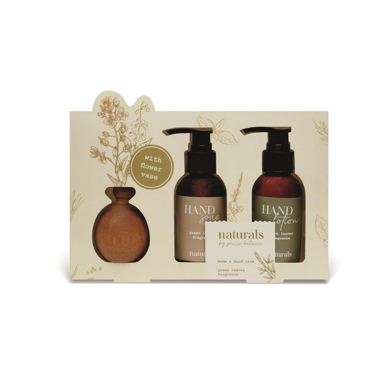 Afbeelding laden in galerijviewer, Naturals bad giftset met vaas