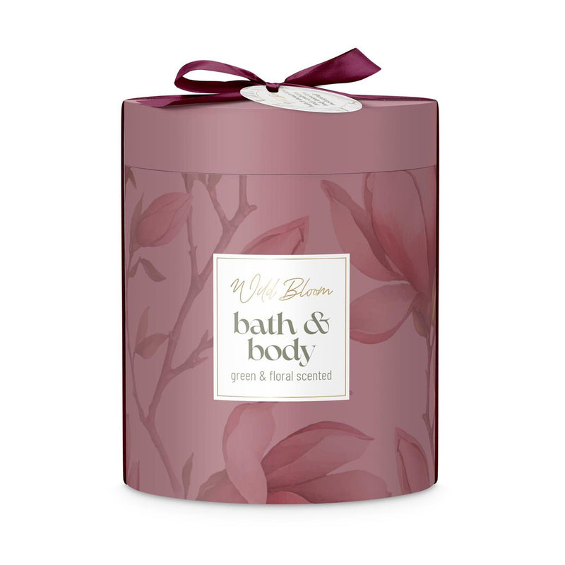 Afbeelding laden in galerijviewer, Source balance bad giftset wild bloom cylinder box