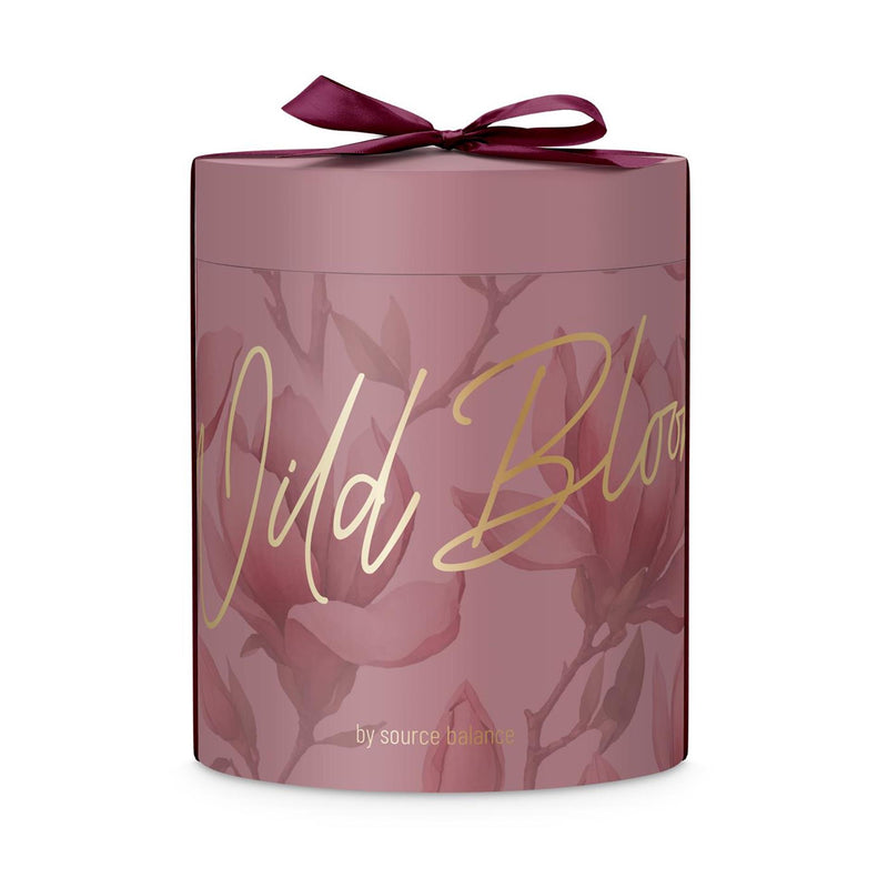Afbeelding laden in galerijviewer, Source balance bad giftset wild bloom cylinder box