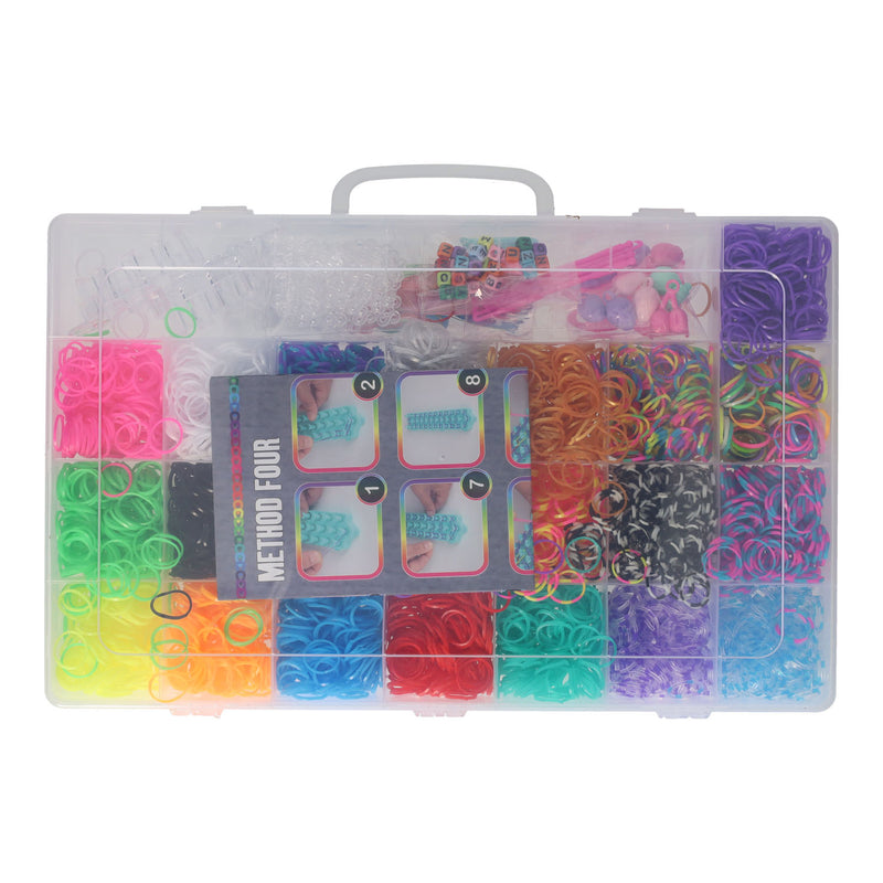 Afbeelding laden in galerijviewer, Paulinda loom opbergbox creatief speelgoed 5000dlg kleurrijke loombandjes.