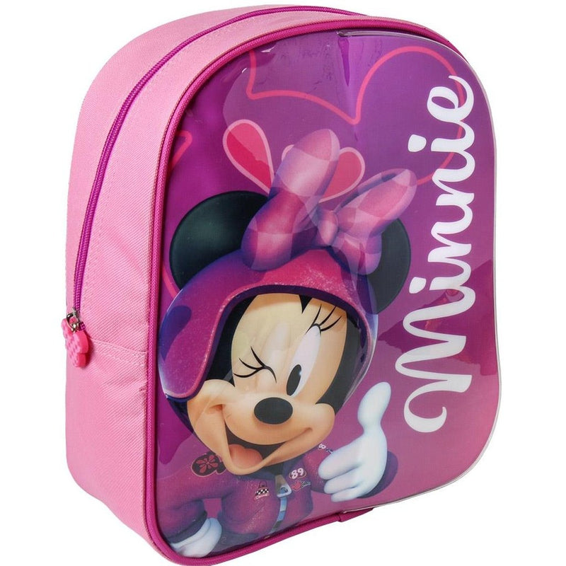 Afbeelding laden in galerijviewer, Cerda disney minnie mouse rugzak met schrijfgedeelte + 2 markers 25x31x10 cm roze