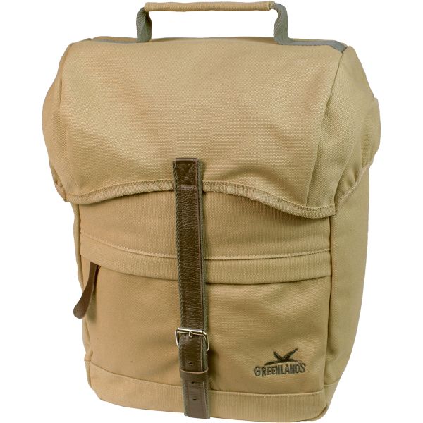 Afbeelding laden in galerijviewer, Greenlands enkele fietstas canvas travel 20 liter 30 x 37 x 17 cm - camel