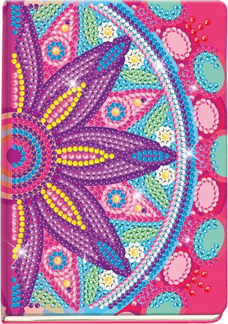 Afbeelding laden in galerijviewer, Totum diamond notitieboekje 079700 cadeautip - creatief knutselen schrijfboek - diamond painting mandala vanaf 6 jaar