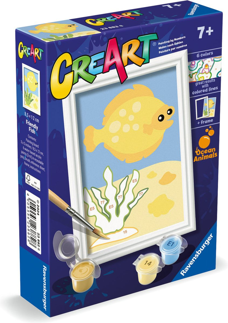 Afbeelding laden in galerijviewer, Ravensburger creart trendy fish - schilderen op nummer