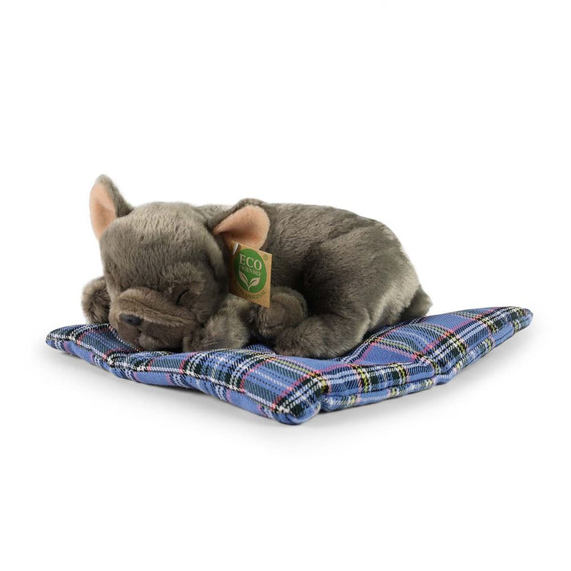 Afbeelding laden in galerijviewer, Pluche franse bulldog op kussen 23 cm ec