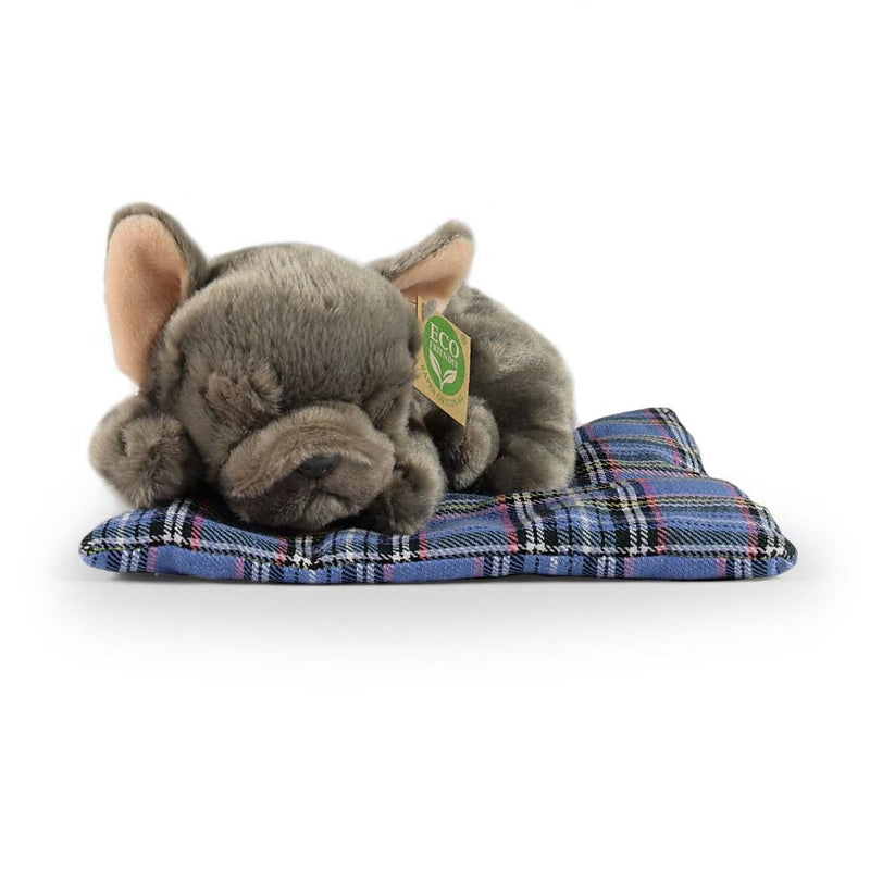 Afbeelding laden in galerijviewer, Pluche franse bulldog op kussen 23 cm ec