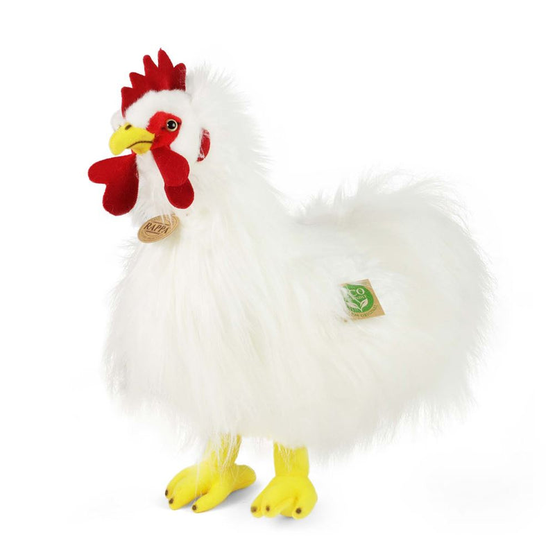 Afbeelding laden in galerijviewer, Pluche witte haan 33 cm eco-friendly