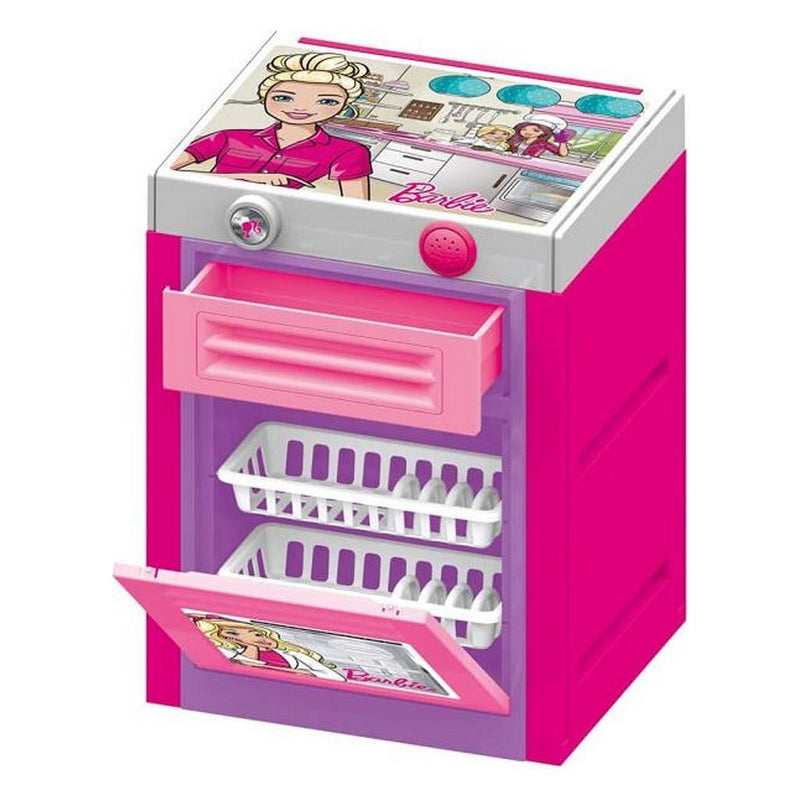 Afbeelding laden in galerijviewer, Dolu barbie vaatwasser + geluid roze