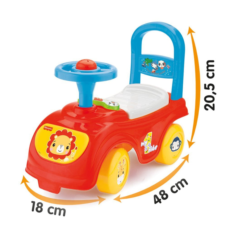 Afbeelding laden in galerijviewer, Fisher price loopauto + toeter rood blauw geel