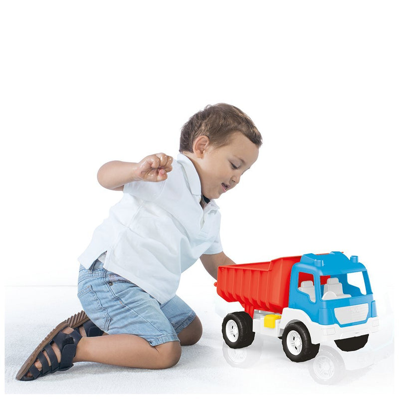 Afbeelding laden in galerijviewer, Dolu fisher price kiepwagen wit blauw rood