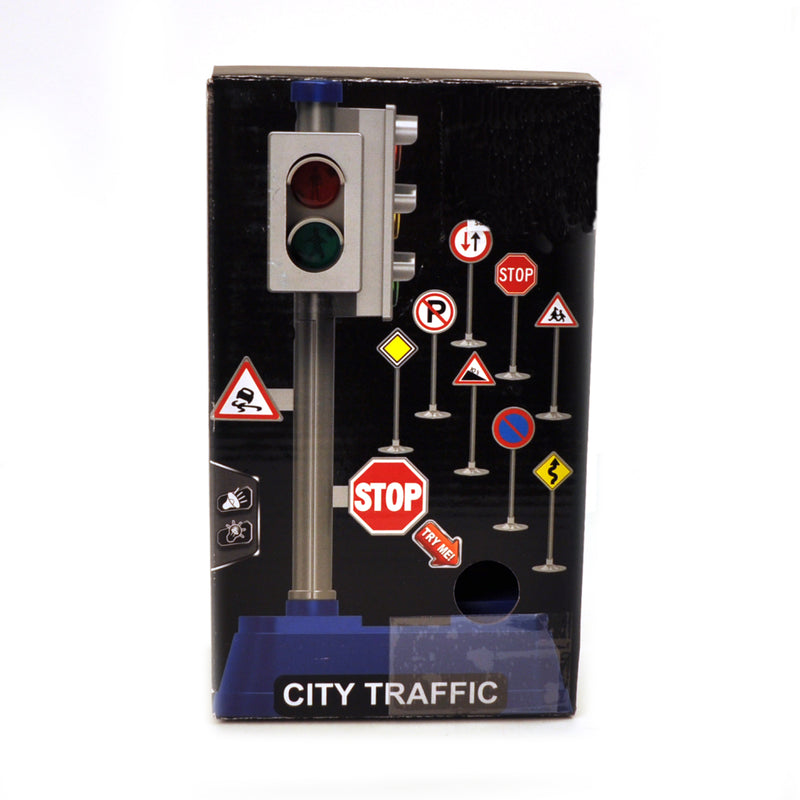 Afbeelding laden in galerijviewer, Basic stoplicht met verkeersborden + licht en geluid