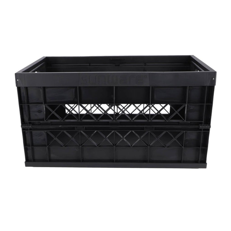 Afbeelding laden in galerijviewer, Sunware square vouwkrat 45l - heavy duty boodschappenkrat - zwart