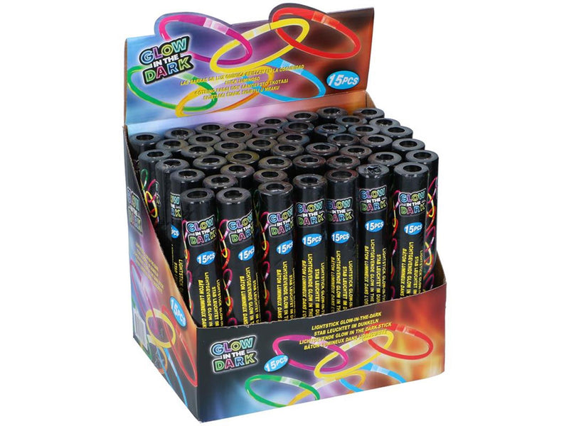 Afbeelding laden in galerijviewer, Glowsticks 15 stuks in koker 21,5cm