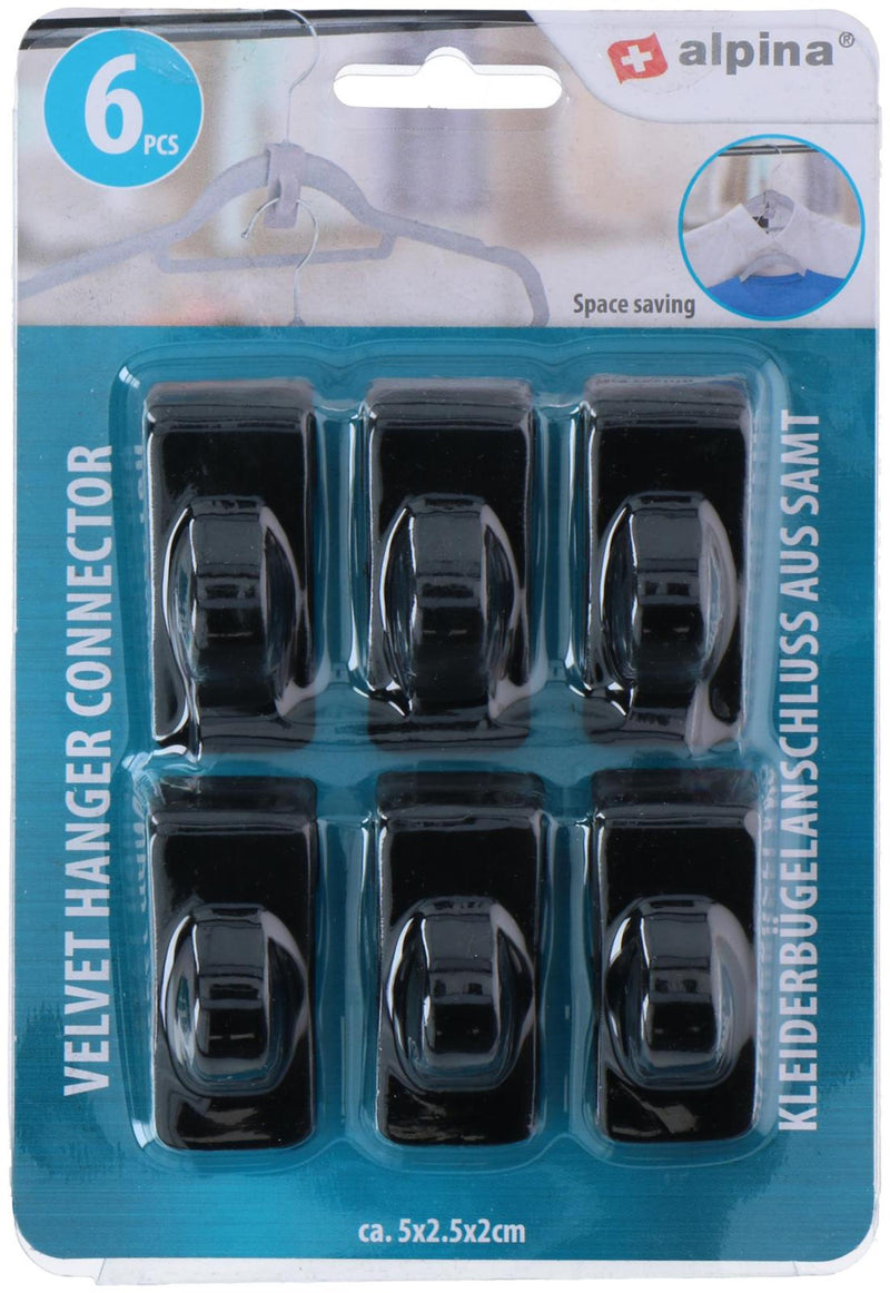 Afbeelding laden in galerijviewer, Alpina kleerhanger verbinder 6 stuks op kaart 5x2,5x2cm
