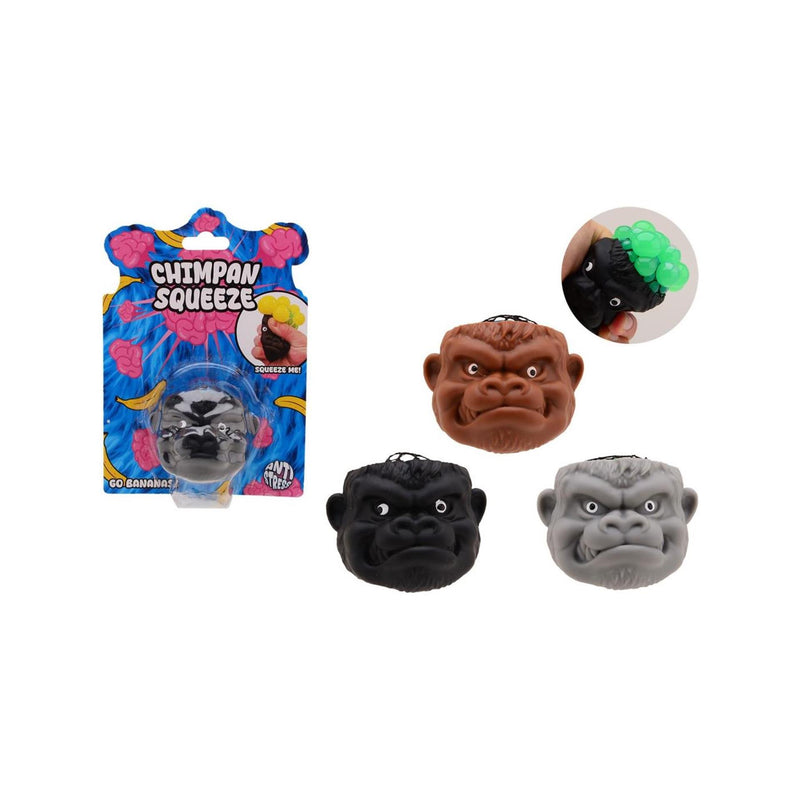 Afbeelding laden in galerijviewer, Johntoy chimpansqueez hersenen op kaart, 3 assorti
