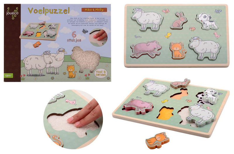 Afbeelding laden in galerijviewer, Johntoy mike molly zachte vakjes puzzel. 2+